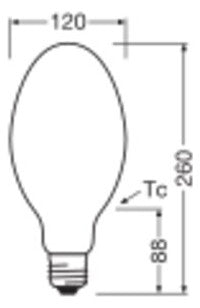 LEDVANCE LED-Röhrenlampe FM E40 60W ws D HQL LED FILAMENT V 9000LM 60W 840 E 4000