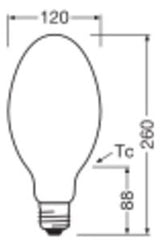 LEDVANCE LED-Röhrenlampe FM E40 60W ws D HQL LED FILAMENT V 9000LM 60W 840 E 4000