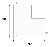 GGK Außeneck LF-K Kst 30x17mm 90° aws LFG 15x30-AE RAL9010 HFT