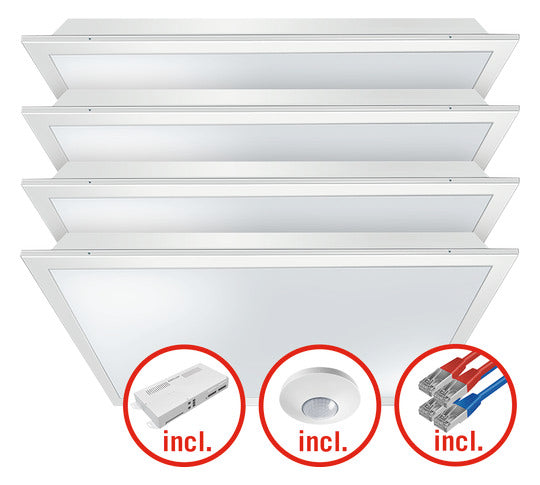 ESYLUX LED-Panel 620x620mm 132W 16000lm QUADRO-SET CELINE-2 HCL 625 DDP OP 2700-