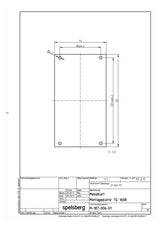 SPELSBERG Montageplatte Verteiler ST TG MPS-1608 unbeh 73x131mm Lochung