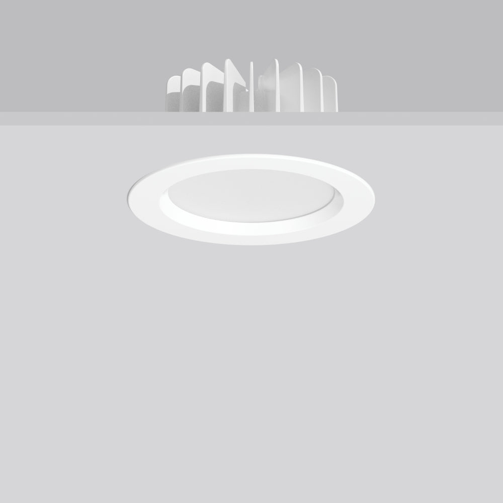 RZB LED-Einbaustrahler 10W dim 1LED ws 901433.002 dim 3000K ws 740lm ws mt Alu