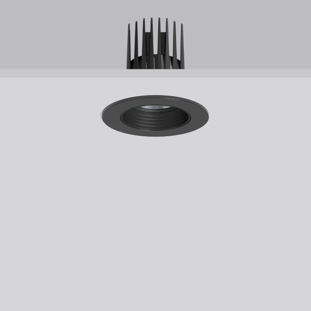 RZB LED-Einbaustrahler 29W Konv DALI sw HELEDON 901754.003.2.76 1LED 2700K ws