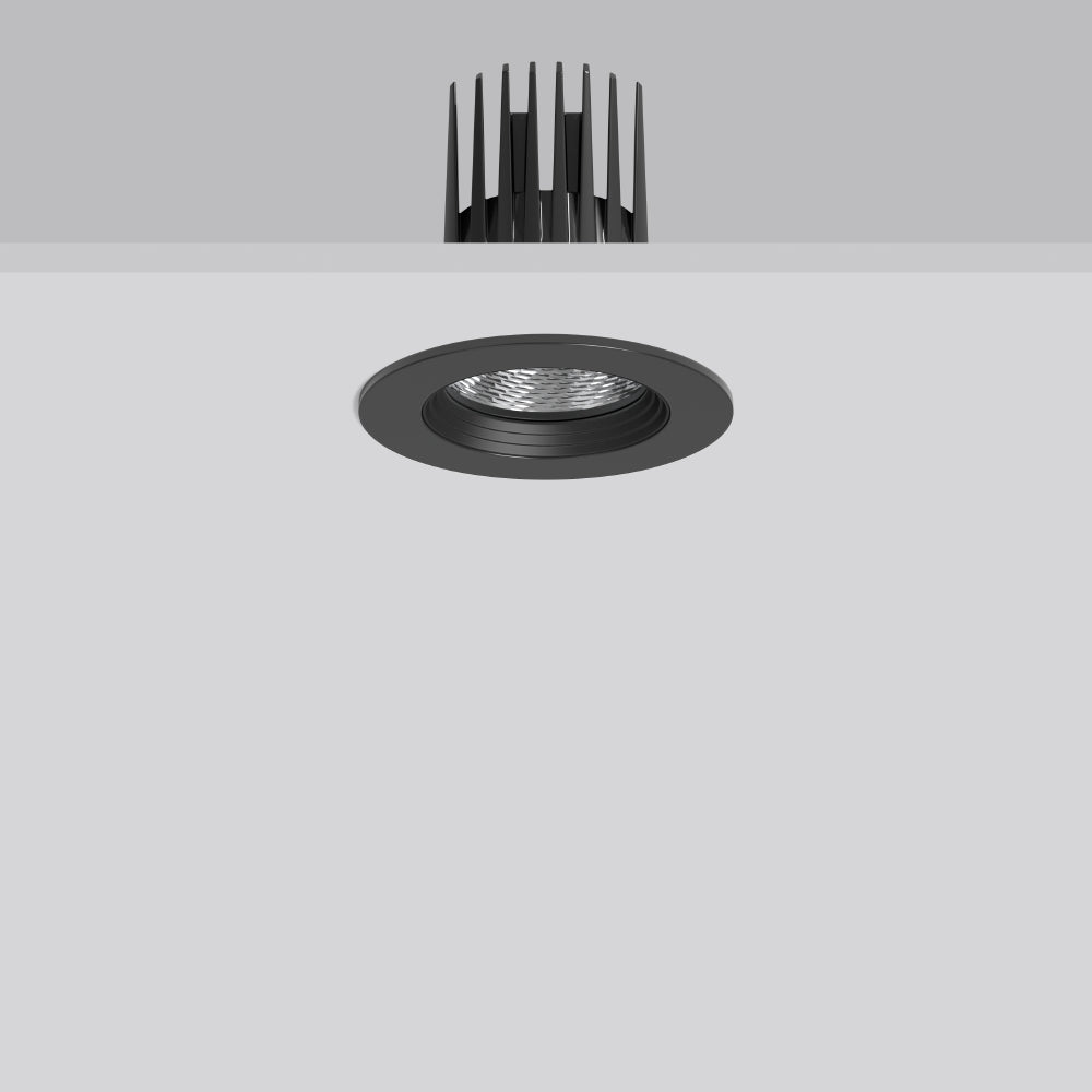 RZB LED-Einbaustrahler 29W Konv DALI sw HELEDON 901750.003.76 1LED 3000K ws sw