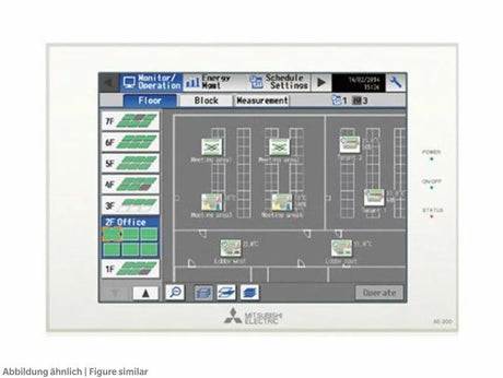 Zentralfernbedienung Mitsubishi AE-200E Touchscreen, 230V-1-50                 *