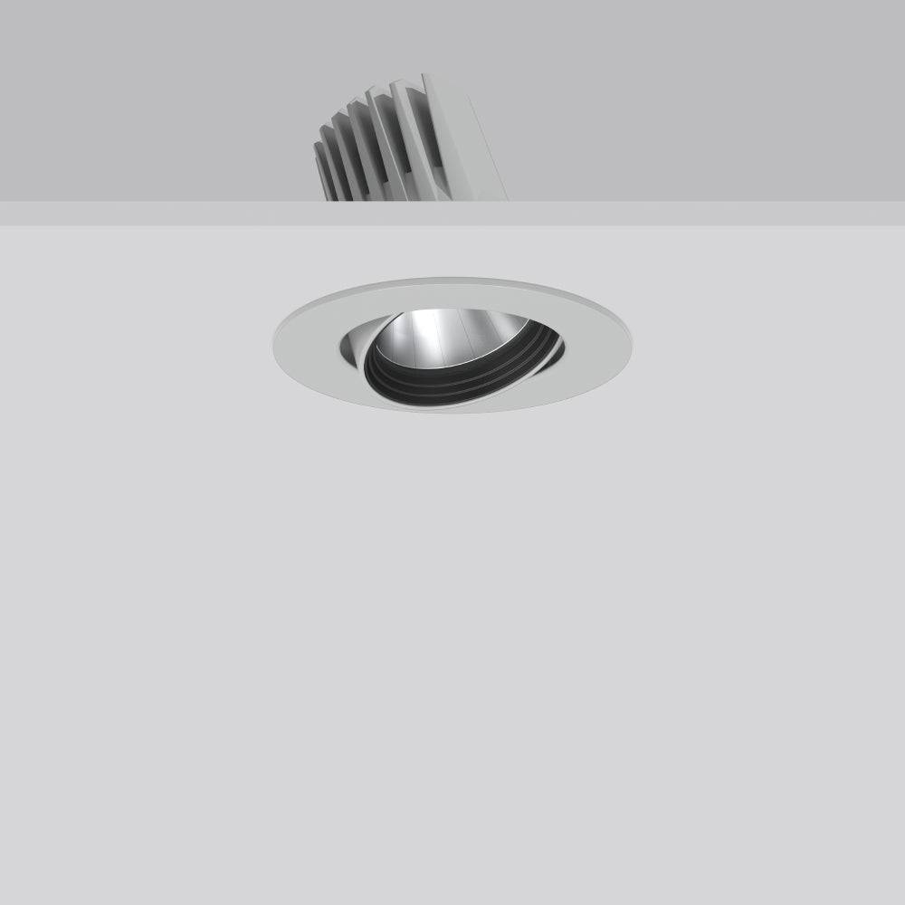 RZB LED-Einbaustrahler 20W Konv DALI si RONDOS 911619.004.2.76 1LED 2700K ws si