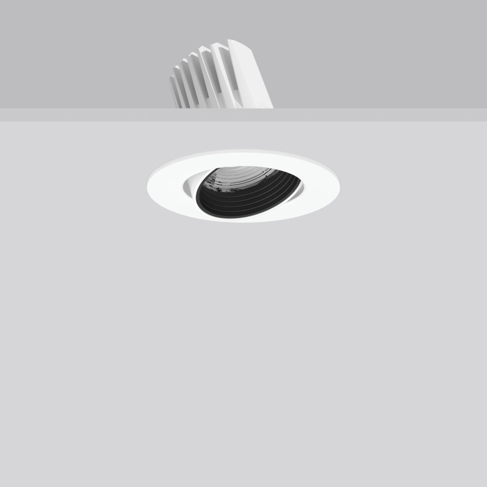 RZB LED-Einbaustrahler 20W Konv 1LED ws RONDOS 911626.002.2 2700K ws 1850lm ws