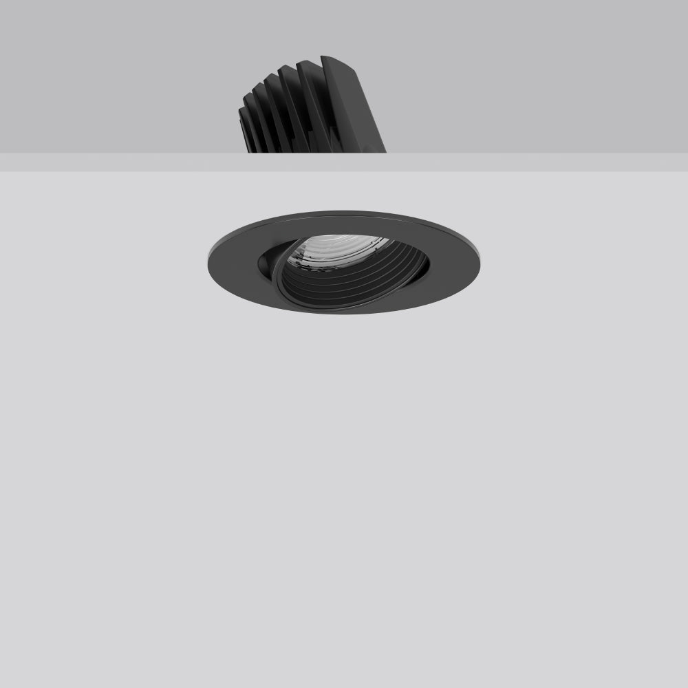 RZB LED-Einbaustrahler 20W Konv 1LED sw RONDOS 911626.003.1 4000K ws 2050lm sw