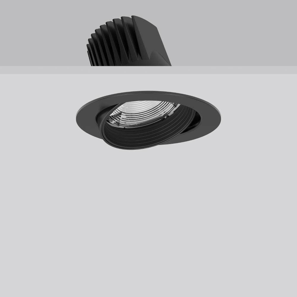 RZB LED-Einbaustrahler 35W Konv DALI sw RONDOS 911646.003.76 1LED 3000K ws sw