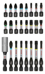 BOSCH-EW Bit-Set 24St Magnethalter 5xPH SCHRAUBERBIT-SA 2xPZ 10xTX 1xSchlitz