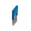 PHOENIX Querverbinder 4p bl steckb isol FBS 4-5 BU 24A m.Berühr.schutz