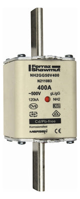 MERSEN NH-Sicherungseinsatz 400A NH2 gG NH2GG50V400 500VAC Kombik
