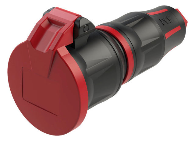 PC ELECTRIC Schutzkontaktkupplung Kst IP54 ger sw 25712-sr