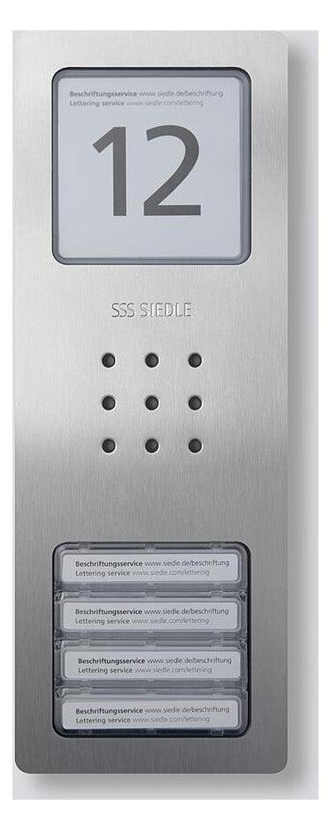 SIEDLE Türstation AP edst 4RT 1+n m.Abd CA 812-4 E m.Infoschild 82x226x34,5mm
