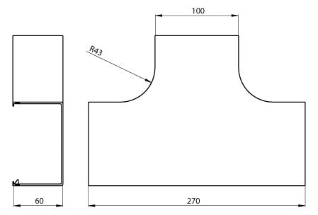 UNEX T-Abzweigung weiß RAL9010 60x100 U24X 31433-02