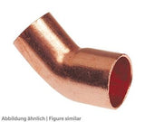 Bogen 45 Grad 9606A  1/2" löt i/a Kupfer