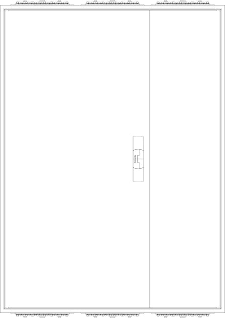 F-tronic Zählergehäuse Aufb IP31 Stahlbl ZA113 800x1100x210mm ET210mm