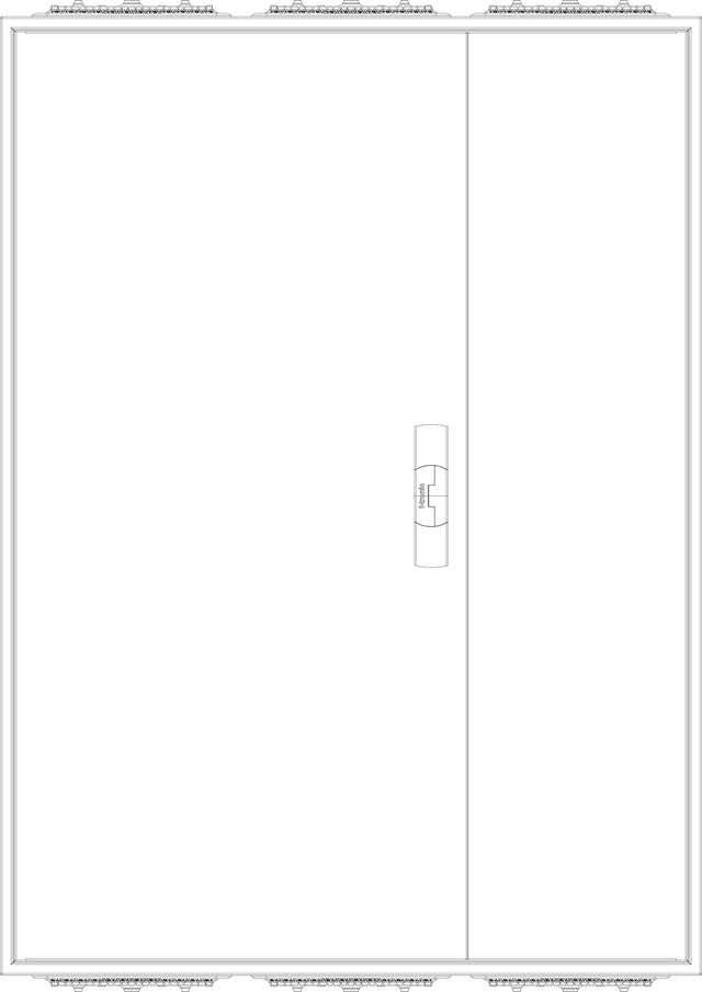 F-tronic Zählergehäuse Aufb IP31 Stahlbl ZA113 800x1100x210mm ET210mm
