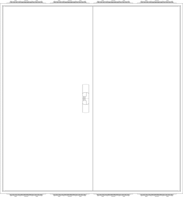 F-tronic Zählergehäuse Aufb IP31 Stahlbl ZA114 1050x1100x210mm ET210mm