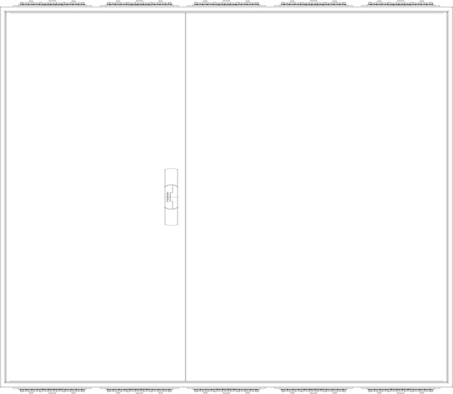 F-tronic Zählergehäuse Aufb IP31 Stahlbl ZA115 1300x1100x210mm ET210mm