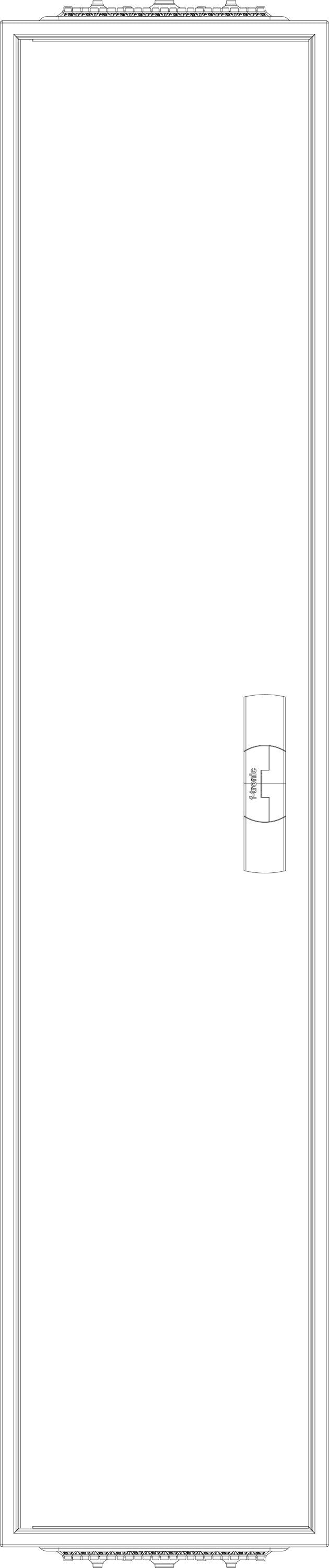 F-tronic Zählergehäuse Aufb IP31 Stahlbl ZA141 300x1400x210mm ET210mm