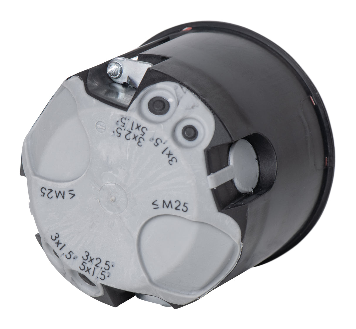 F-TRONIC Brandschutzdose E90 HW windd BS3700 68x62mm Kst IP30 rnd