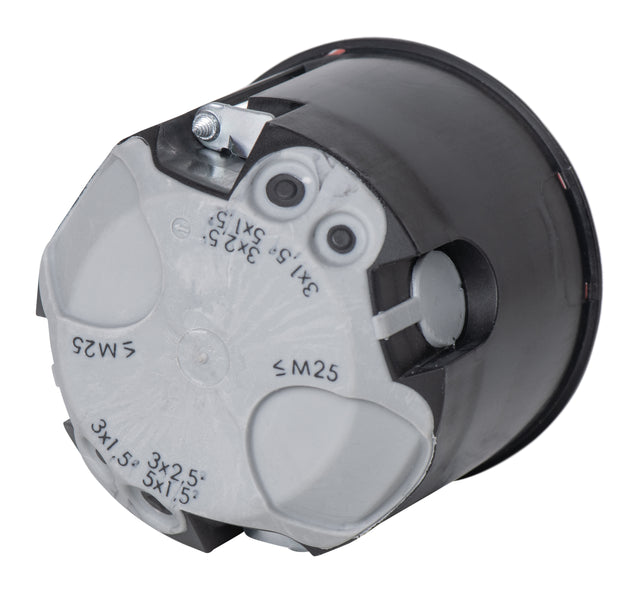 F-TRONIC Brandschutzdose E90 HW windd BS3700 68x62mm Kst IP30 rnd