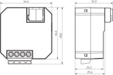 Schaltaktor KNX                                   UP TE 1f 10A 2400W 240V