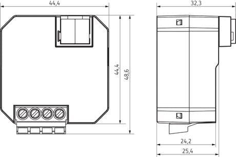 Jalousieaktor KNX                                 UP 1f 2Eing 16A Schalten