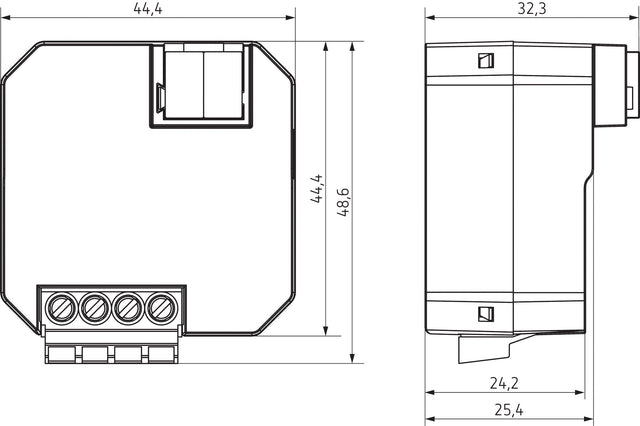 Jalousieaktor KNX                                 UP 1f 2Eing 16A Schalten
