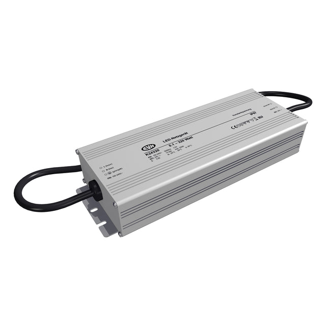 EVN LED-Trafo 0,1-320W 24V IP67 stat K24320 Metallgeh 253x90x45mm