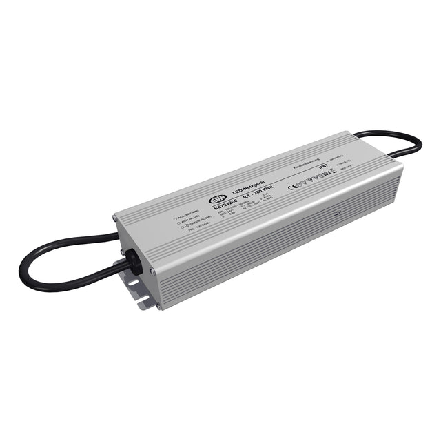 EVN LED-Trafo 0-200W 2100mA 24V IP67 K6724200 Metallgeh stat 250x70x42mm