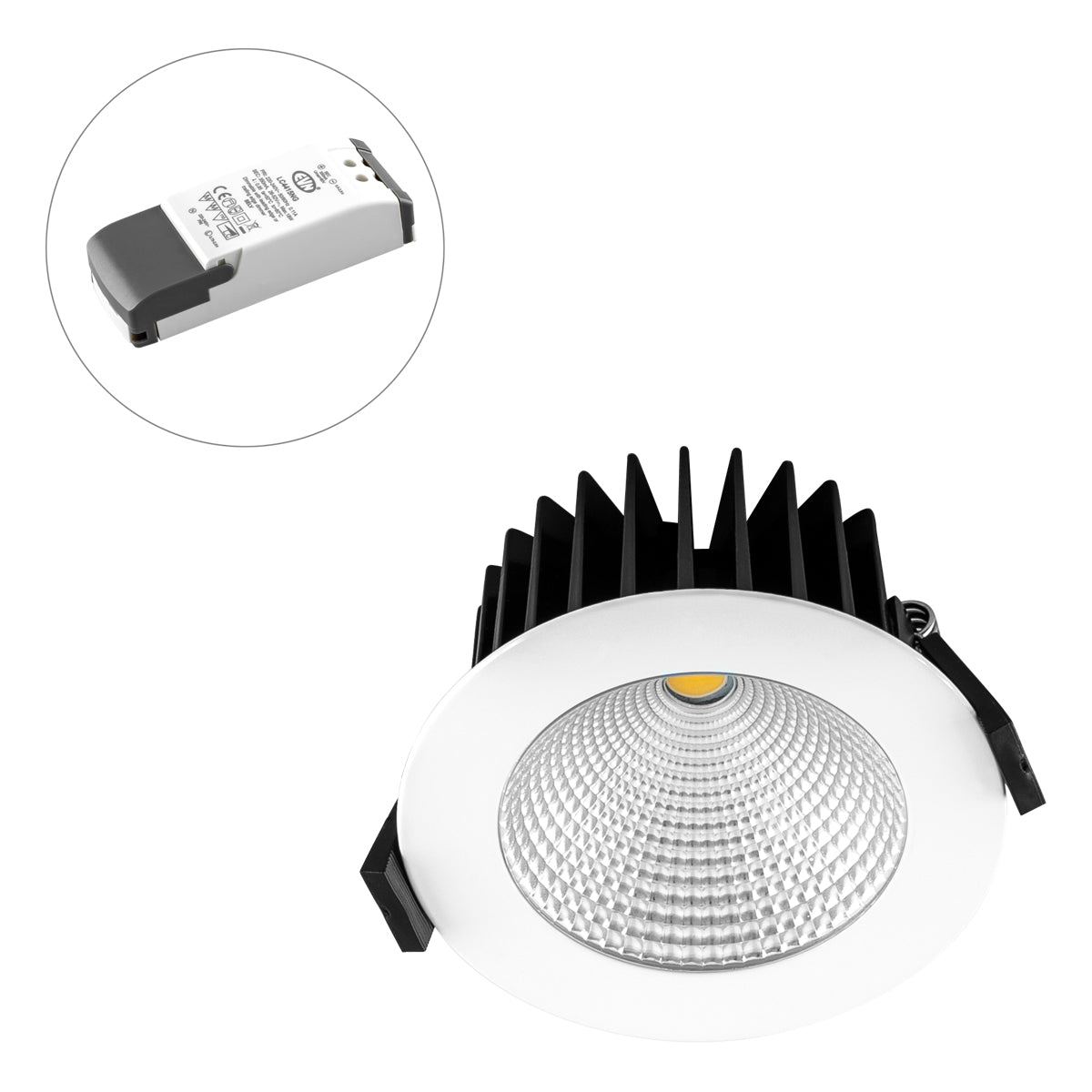 EVN LED-Deckeneinbauleuchte 10W 3000K ws LC44100102 994lm Konv