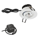 EVN LED-Einbaustrahler 6W Konv dim 1LED PC650N60102 dim ws 3000K ws 620lm ws mt