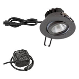 EVN LED-Einbaustrahler 6W Konv dim 1LED PC650N61602 dim anth 3000K ws 620lm mt