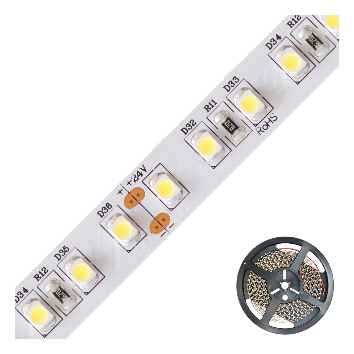 EVN LED-Lichtband 9,6W/m ws 3000K IP20 SB2024602802 120Stk/m DC 24V