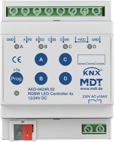MDT LED Controller 4TE, REG, 24V, RGBW AKD-0424R.02