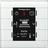 MDT Glas Bedienzentrale Smart mit Farbdisplay, ws BE-GBZW.01