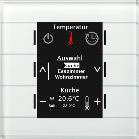 MDT Glas Bedienzentrale Smart mit Farbdisplay, ws BE-GBZW.01