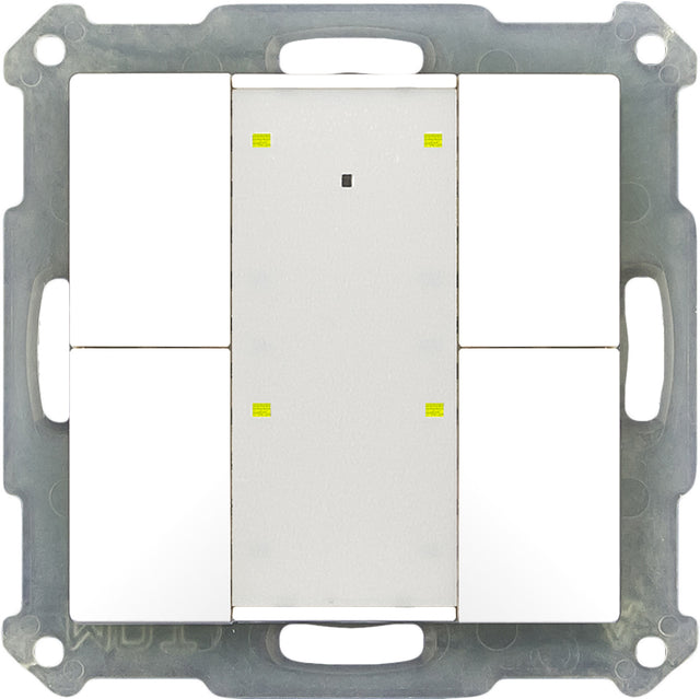 MDT Taster 4-fach Plus LED, reinweiß glänzend BE-TA55P4.G1