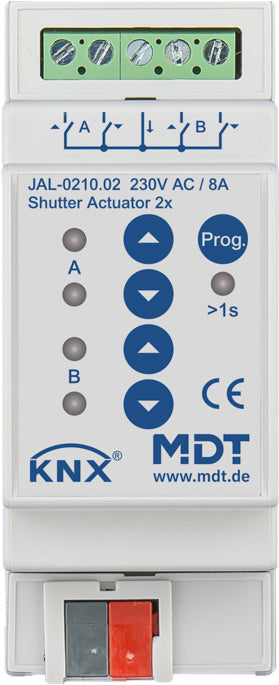 MDT Jalousieaktor 2-fach REG,10A,230VAC JAL-0210.02