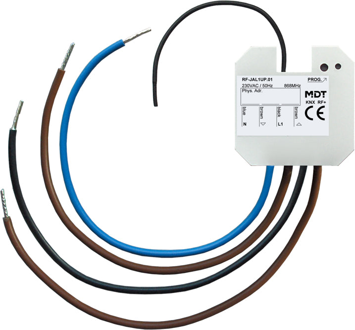 MDT KNX RF+Funk Jalousieaktor 1-fach,UP,10A,230VAC RF-JAL1UP.01