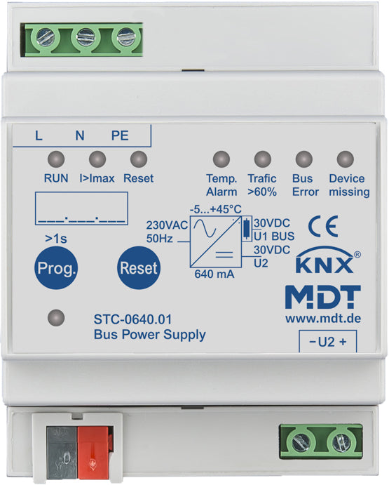 MDT Busspannungsversorgung 4TE, REG, 640mA STC-0640.01