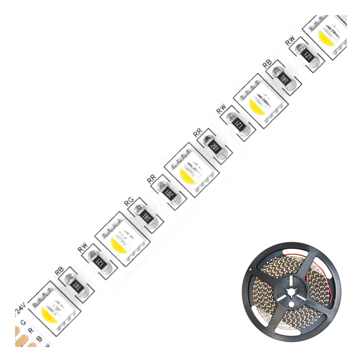 EVN LED-Lichtband 17W/m rgbw 3000K IP20 SB2024150509902 60Stk/m DC 24V