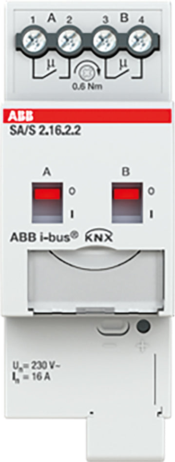 Schaltaktor KNX                                   REG 2TE 2f 16A 2500W