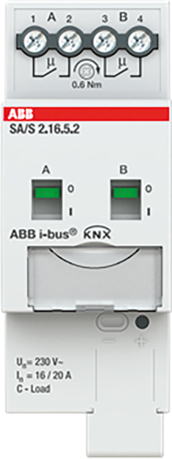 Schaltaktor KNX C-Last                            REG 2TE 2f 20A 3680W