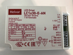 DOTLUX LED-Steuerung 30-80W 700mA 60V 2832-1 1-10V IP40 Kstgeh dyn
