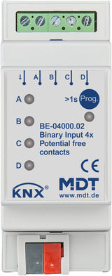 MDT Binäreingang 4-fach 2TE REG potentialfrei BE-04000.02