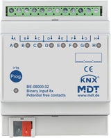 MDT Binäreingang 8-fach 4TE REG potentialfrei BE-08000.02
