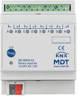 MDT Binäreingang 8-fach 4TE REG 24VAC/DC BE-08024.02